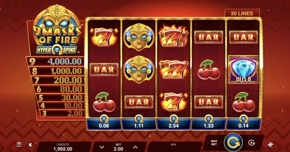 9 Masks of Fire HyperSpins Slot